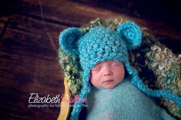 Süße Träume Blau Ohrenklappen Beanie Bär Mütze Süße Träume Blau Ohrenklappen Beanie Bär Mütze von BeautifulPhotoProps