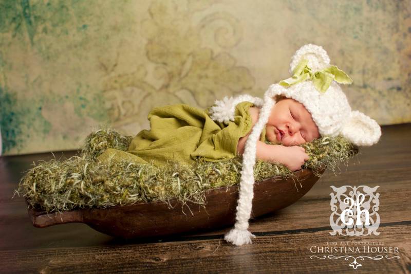 Süße Träume Weiße Ohrenklappen Beanie Bärenmütze Süße Träume Weiße Ohrenklappen Beanie Bärenmütze von BeautifulPhotoProps