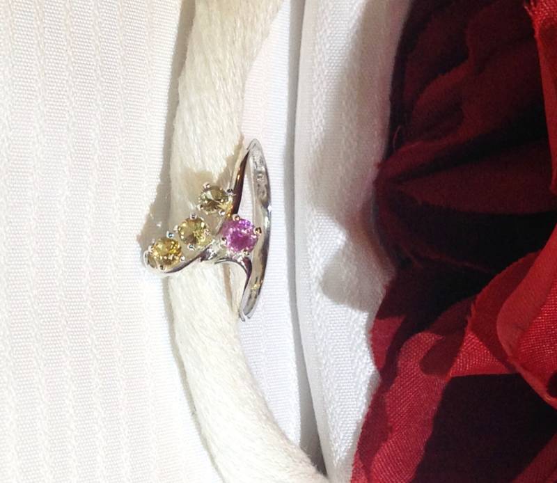 Funkelnde Mehrere Stein Saphir-Ring ~ 925 Sterling Silber 7 3/4 Größe von BeautifulSeconds