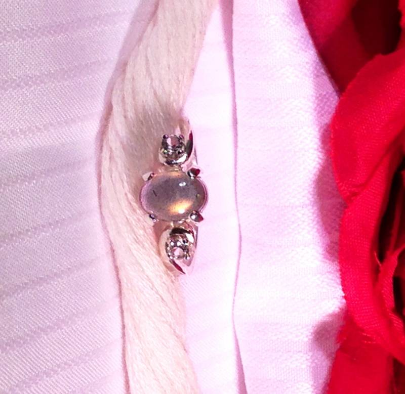 Funkelnden Labradorit Akzentuiert Ring ~ 925 Sterling Silber Größe 6, 75 von BeautifulSeconds