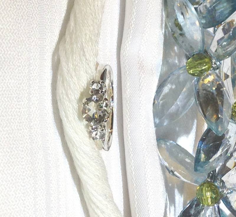 Funkelnden Labradoritring Akzentuiert ~ 925 Sterling Silber Solitär Größe 6, 5 von BeautifulSeconds