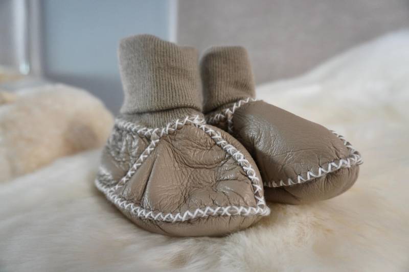 Schöne Shearling Gefütterte Leder Schaffell Booties - Und Sie Bleiben An von BeautifulhidesCo