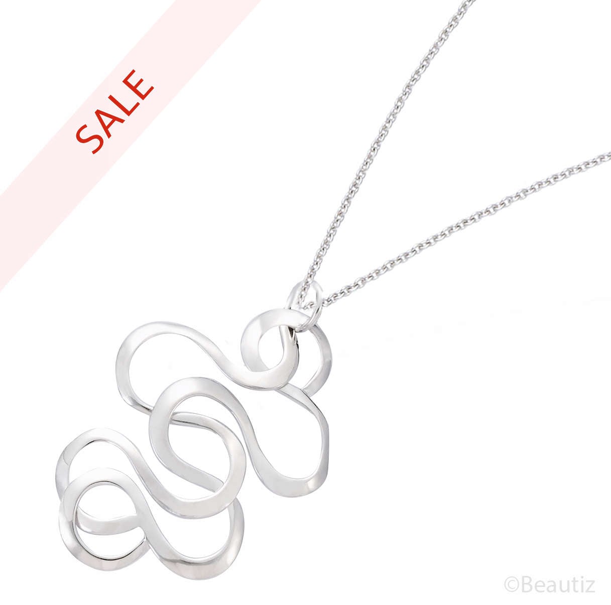 Dainty Sterling Silver Serpentine Halskette Pendant, Muttertag Für Sie. Beste Freundin, Geburtstagsfrau Präsentiert von BeautizJewelry