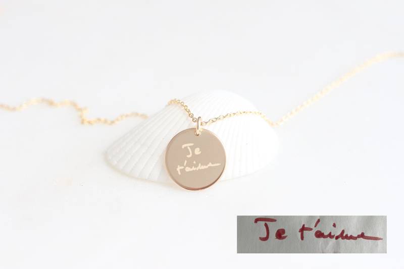 Gehirn Krebs Bewusstsein Gold Münze Personalisierte Halskette. Gefüllt Krieger Zierliche Disc Halskette Schichtung Schmuck Monogramm Geschenk von BeautizJewelry