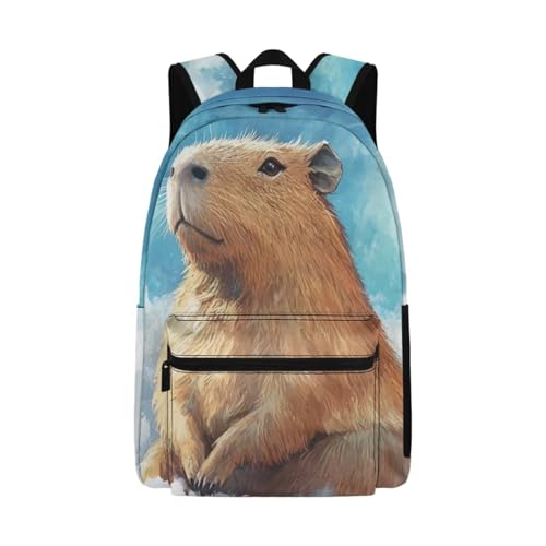 Beauty Collector Capybara Blue Sky Kids Backpacks School Backpack for Students Back to School Gifts von Beauty Collector
