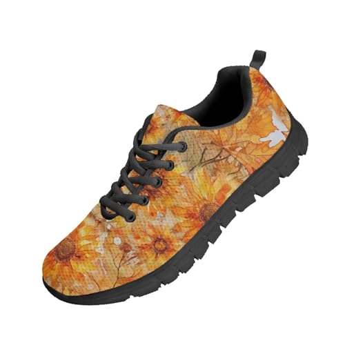 Beauty Collector Sunflower Fall Leaves Tennis Shoes for Women Sports Fashion Sneaker Black Sole Beauty Collector Sunflower Fall Leaves Tennis Shoes for Women Sports Fashion Sneaker Black Sole von Beauty Collector