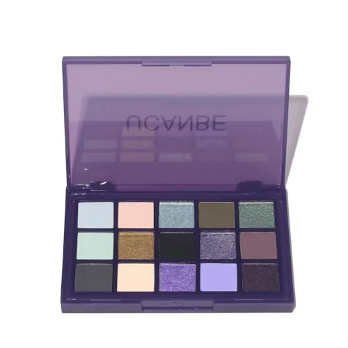 Beauty Glazed 15 Farben Lidschatten Palette Kürbisse Orange Hochpigmentiert Eyeshadow Palette Matt und Schimmernde Make Up Palette für Halloween Party von Beauty Glazed