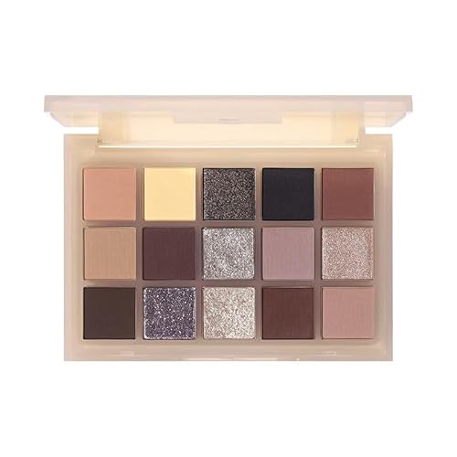 Beauty Glazed 15 Farben Lidschatten Palette Kürbisse Orange Hochpigmentiert Eyeshadow Palette Matt und Schimmernde Make Up Palette für Halloween Party von Beauty Glazed