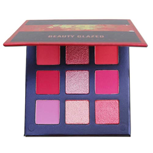 Beauty Glazed 9 Farben Shine Diamond Lidschatten Make-up Pigmente Wasserdicht Professionelle Shimmer Glitter Nude Lidschatten Make-up Palette # 08 von Beauty Glazed