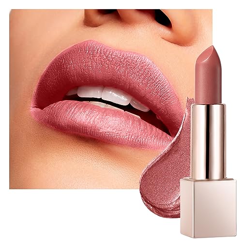 BEAUTY SEARCHER Lippenstift, Metallic Shine Finish Lip Balm Glossy Hydrating Nude Velvet Red Long-Lasting Moisturisation Luxury Lip Stick Makeup # 05 Honey Peach Coral von Beauty Glazed