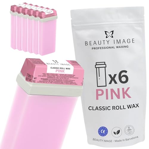 Beauty Image Roses Roll-On Enthaarungswachs – Effektive Haarentfernung für Frauen und Männer – Packung mit 6 Kartuschen – 110 ml Beauty Image Roses Roll-On Enthaarungswachs – Effektive Haarentfernung für Frauen und Männer – Packung mit 6 Kartuschen – 110 ml von Beauty Image