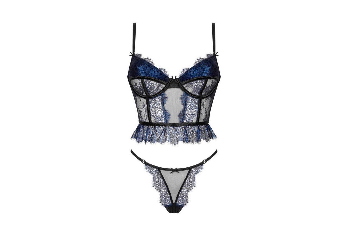 Beauty Night Fashion Corsage Beauty Night Fashion - BN Saphira 2pcs set blue-bl von Beauty Night Fashion