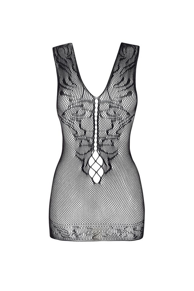 Beauty Night Fashion Netzkleid Netzkleid Brenda schwarz transparent elastisch Minikleid (2-tlg) von Beauty Night Fashion