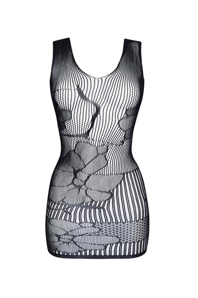 Beauty Night Fashion Netzkleid Netzkleid Erica schwarz transparent elastisch Minikleid (2-tlg) von Beauty Night Fashion