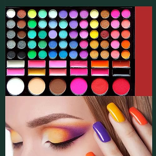 78 Farben Lidschatten Palette, schimmernde matte Makeup Palette, lang anhaltende wasserfeste Lidschatten Palette, professionelles hochpigmentiertes metallisches helles Lidschatten Makeup von Beauty Searcher