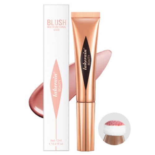 Kontur Schönheitsstab, flüssiger Gesichts Concealer Contouring/Highlighter/Blush Stick mit Kissen Applikator, langanhaltender Shimmer Silky Cream Contour Stick (#01 Rouge Stick) von Beauty Searcher