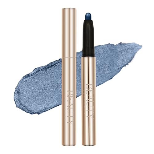 Lidschatten Stick Matt Schimmer Lidschattenstift Crayon Glatter wasserfester pigmentierter cremiger Lidschattenstift Augenaufheller Hervorhebungsstift Augenmakeup (#11 FUNKELNDES TRAUM-BLAU) von Beauty Searcher