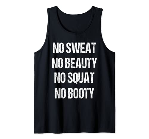 No Sweat No Beauty No Squat No Booty Damen Gym Tank Top von Beauty Squat Booty Designs For You