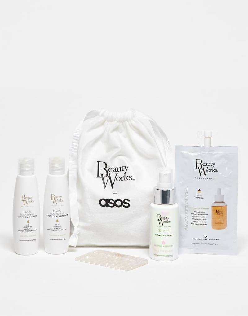 Beauty Works X ASOS Exclusive - Nourish and Go- Reise-Haarpflegeset - spare 12%-Keine Farbe von Beauty Works