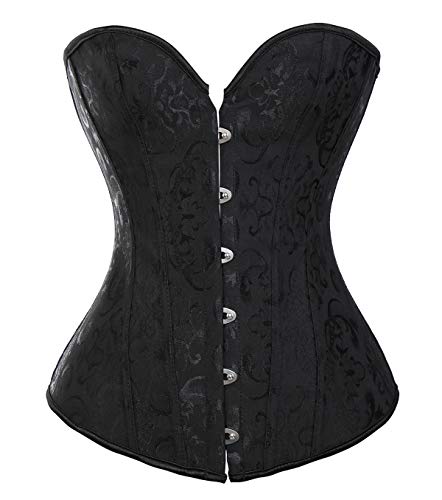 Beauty-You Damen-Korsett im Vintage-Gothic-Stil zum Schnüren mit Stäben Gr. XXXX-Large, Black #2 von Beauty-You