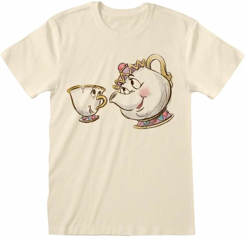Beauty and the Beast T-Shirt Chip And Mrs Potts Sketch T-Shirt Beauty and the Beast T-Shirt Chip And Mrs Potts Sketch T-Shirt von Beauty and the Beast