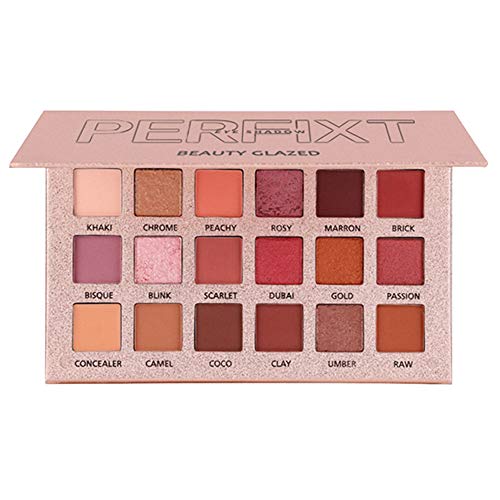Beauty Glazed 18 Farben Schimmer Matt Lidschatten Palette, Stark Pigmentierte Lidschatten Palette Makeup Palette von Beauty Glazed