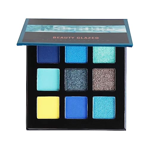 Beauty Glazed 9 Farben Schimmer Matt Lidschatten Palette, Stark Pigmentierte Lidschatten Palette Makeup Palette (3) von Beauty Glazed