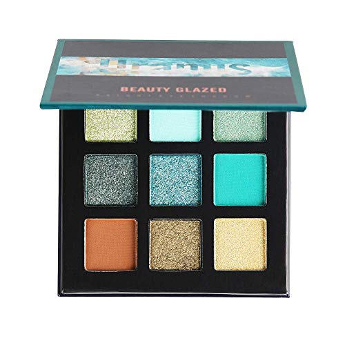 Beauty Glazed 9 Farben Schimmer Matt Lidschatten Palette, Stark Pigmentierte Lidschatten Palette Makeup Palette (4) von Beauty Glazed