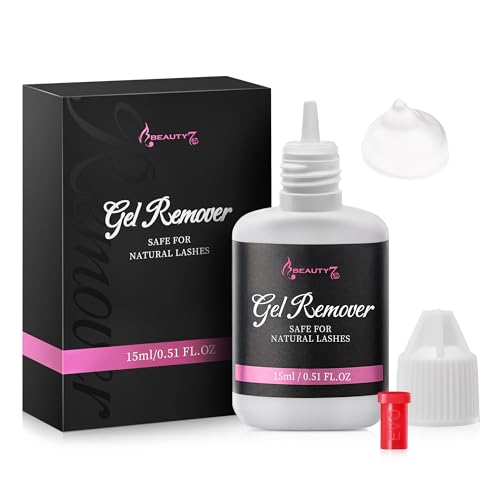 Beauty7 Wimpernentferner für extensions wimpernextension entferner Gel wimpernextension remover wimpern lösemittel lash glue entferner Professionelles Gel entferner kunstwimpern Klar 15ml von Beauty7