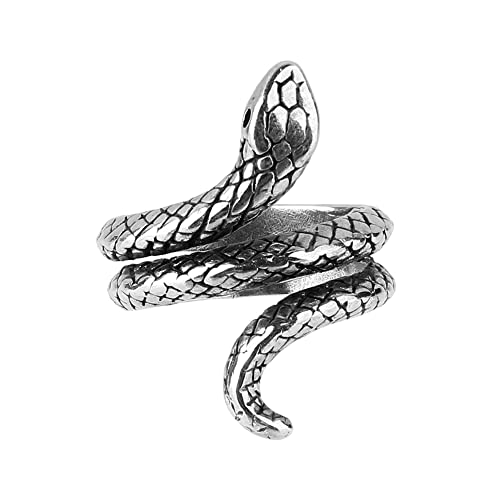 Weimob Modetrend Punk Schlange Ring Party Ring Gothik Ring-Gothic snake finger ring MEHRWEG von Weimob