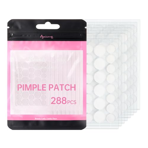 Beauty7 Pickel Patch Unsichtbare Spotabdeckung Hydrokolloid Anti-Akne Pflaster für Gesicht Akne Pimple Patch Tag & Nacht Atmungsaktiv Absorptions Acne Patches 288 Stück von Beauty7