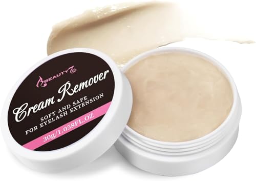 Beauty7 Wimpernkleber Entferner Cream Wimpernverlängerungslöser Beige Wimpernkleber Lösemittel wimpern extension Entferner Remover Cream 30ml von Beauty7