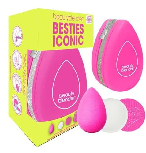 Beautyblender - Besties Iconic: Blending Sponge plus Seife und Peeling-Matte für präzises Auftragen und perfekte Mischungen von BeautyBlender