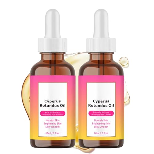 Cyperus Rotundus Oil, Cyperus Rotundusöl für Haarentfernung, Reine Natürliche Körper und Gesichts Haarentfernung für Frauen, Feuchtigkeitsspendend, Beruhigend (2) von BeautyBloom