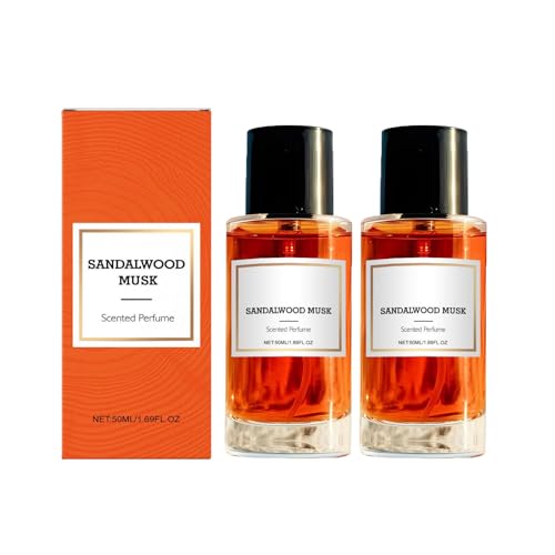 Sandal Musk No.1 Pheromon Parfüm, Sandelholzparfüm Langanhaltender und zart Duft, Ein Elegantes Holz Duft, Unterstreicht den Persönlichen Charme 50ml (1, 2 pc) von BeautyBloom