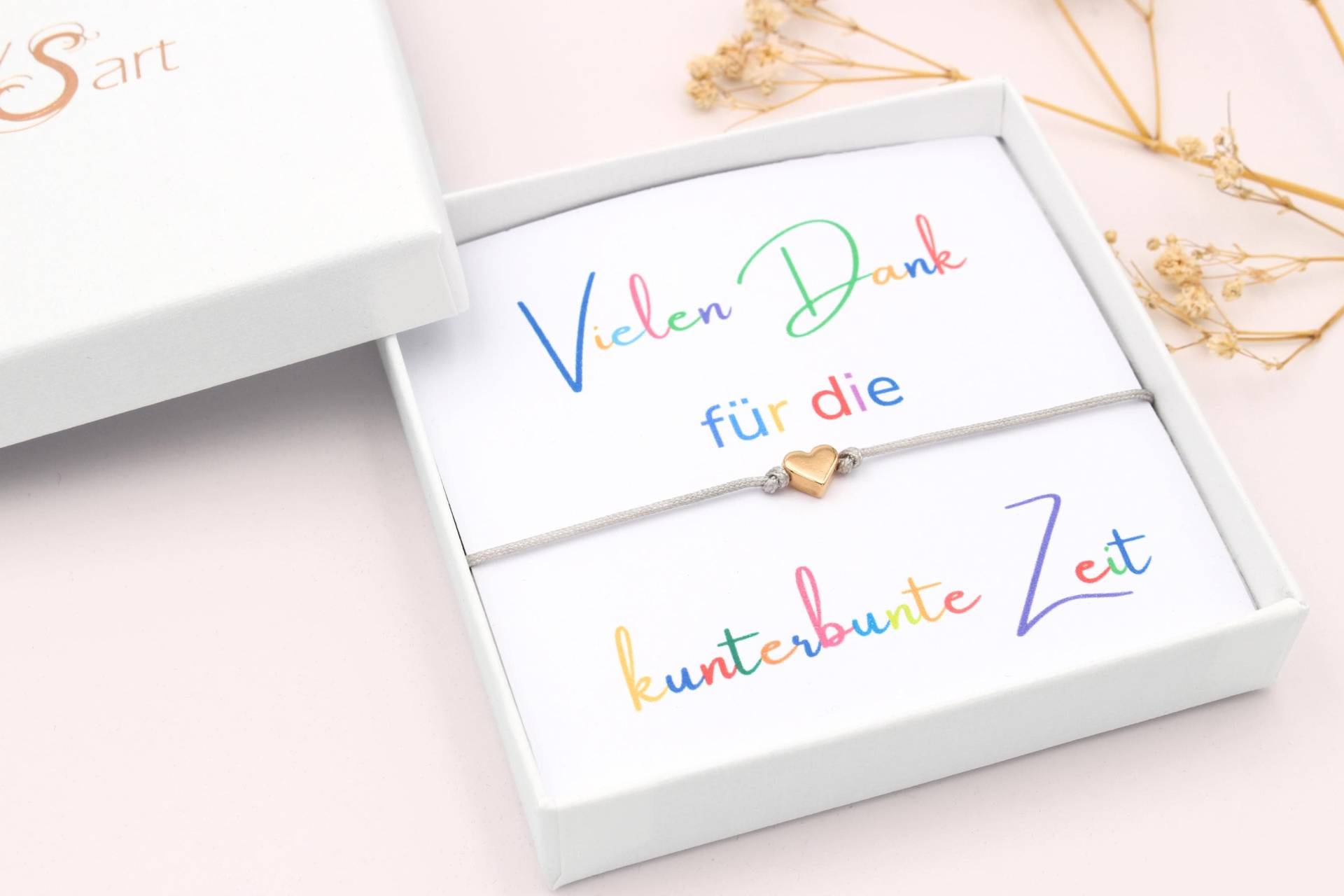 Abschiedsgeschenk Kita Für Erzieherin & Lehrerin - Schutzengel Armband Mit Karte in Schmuckschachtel von BeautysartDesign