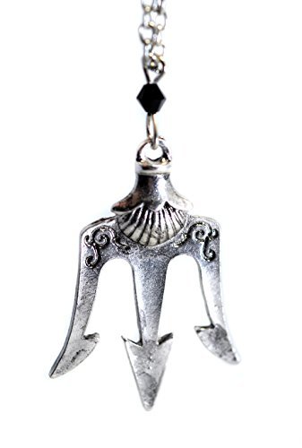 Beaux Bijoux Velvet Box – Percy Jackson Poseidon Anhänger The Heroes of Olympus Halskette, Silber von Beaux Bijoux