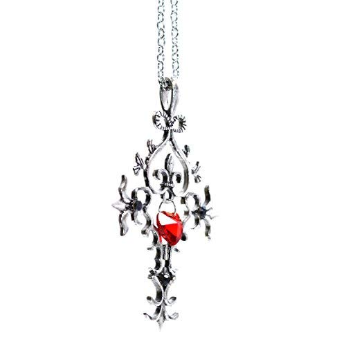 Gothic Vampire Diaries rot Sacred Heart Kristall Memorial Kreuz Halskette Anhänger – Geschenk-Box im Lieferumfang enthalten Gothic Vampire Diaries rot Sacred Heart Kristall Memorial Kreuz Halskette Anhänger – Geschenk-Box im Lieferumfang enthalten von Beaux Bijoux