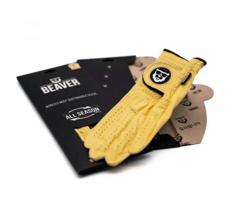 Beaver Golf Golfhandschuhe Beaver Golf Golfhandschuh All Season Gelb Damen Linker Handschuh XS von Beaver Golf