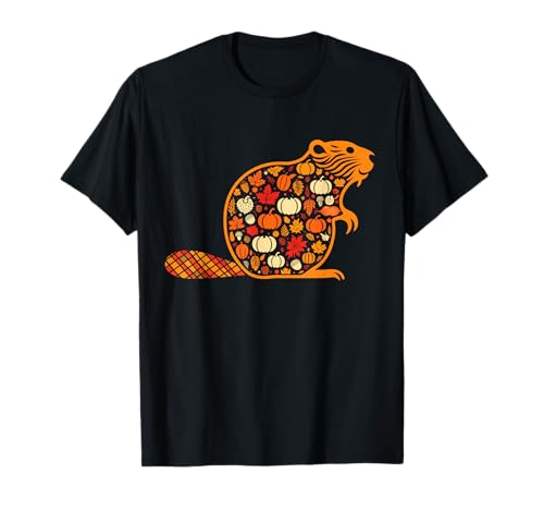 Herbst Kürbis Herbst Biber Thanksgiving Damen Herren Kinder T-Shirt von Beaver Lovers Thanksgiving Beaver Outfit Men Women