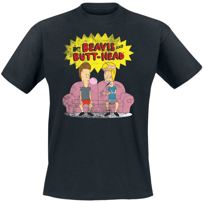 Beavis And Butt-Head Beavis And Butt-Head T-Shirt schwarz in L von Beavis And Butt-Head