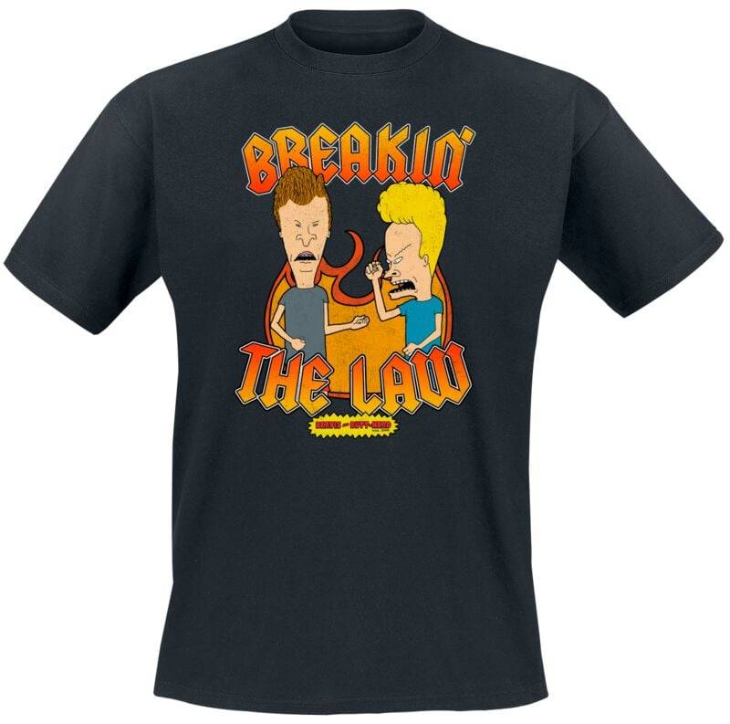 Beavis And Butt-Head Breakin' The Law T-Shirt schwarz in L von Beavis And Butt-Head