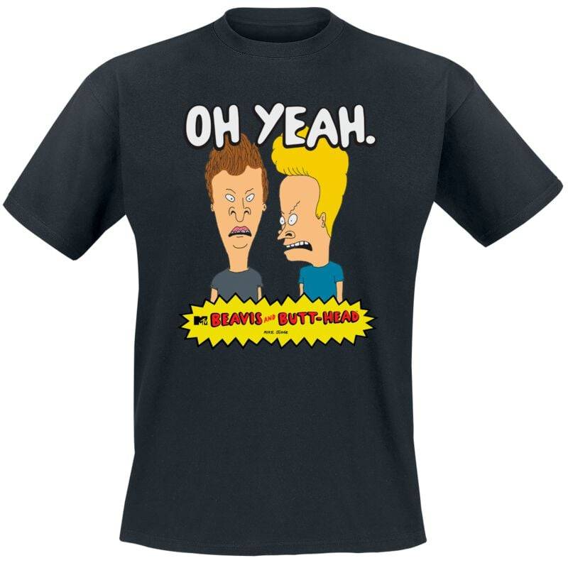 Beavis And Butt-Head Oh Yeah! T-Shirt schwarz in XL von Beavis And Butt-Head