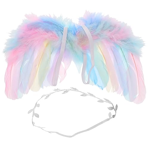 Beavorty 1 Satz Requisiten Für Babyflügel Leistung Engelsflügel Flügel Schmücken Flügel Anhänger Schöne Requisiten Engelsflügel-kostüm-requisiten Foto-requisiten Feder Kind Cosplay Geschenk von Beavorty