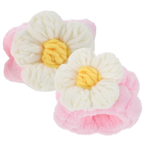 2st Gesichtswasch-haarband Für Das Handgelenk Handgelenk-gesichtswaschbänder Kinder Spa Handtucharmbänder Handgelenkbandagen Aus Mikrofaser Armbänder Reinigen Saugfähig Stoff Weiß Beavorty von Beavorty