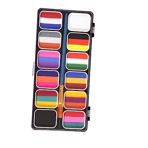 Beavorty 1 Schachtel Bodypainting-kit Clown-make-up-farbe Gesichtsmalerei Wachs Für Falsche Wundnarben Schminksets Neonfarbe Gesichtsfarbe Kosmetischer Pigmenttoner Auf Wässriger Basis von Beavorty