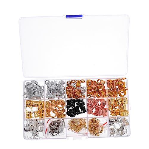 Beavorty Haarschmuck 1 Box Zopfring Ringe Set Outfit-Sets Für Frauen Haardekoration Haarflechtschlauch Ring Haaranhänger Dreadperlen Haarspirale Haarzubehör Haar-Dreadlocks Miss-Zubehör von Beavorty