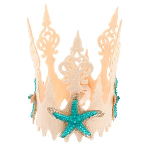 Beavorty Meerjungfrau Stirnband Mit Perlen Und Muscheln Verzierung Haarreif Für Geburtstagsparty Weihnachtsfeier Meerjungfrauen Thema Party Haar Prop von Beavorty
