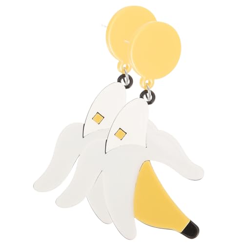 Beavorty Seltsame Bananenohrringe für Frauen Lustige Baumelnde Fruchtohrringe Sommer Schmuck Erfrischendes Design Trendige Ohrhänger für Damen von Beavorty