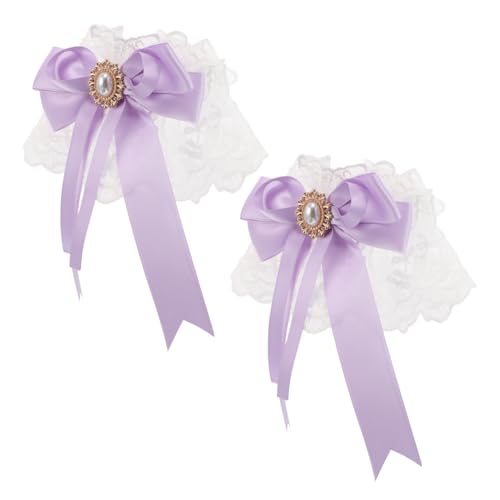 Beavorty Handgelenkmanschetten Süße Lolita-spitzen-handgelenkmanschetten Mit Schleife Spitzen-handmanschetten Für Teepartys Und Lolita-kleidung von Beavorty